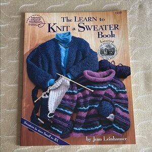Knit a Sweater Book - Blue and Purple